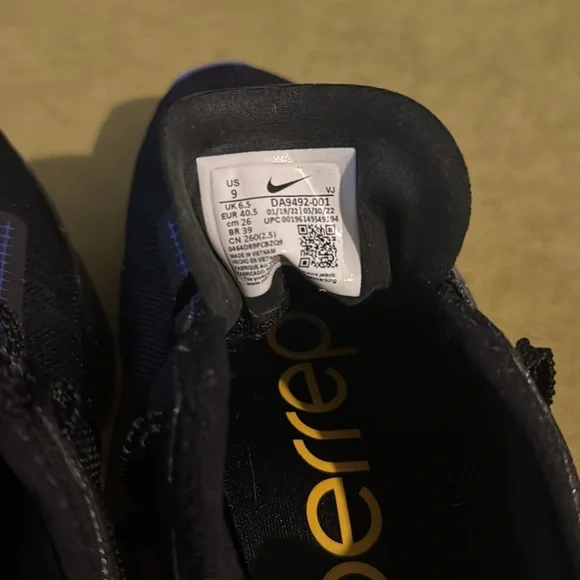 Nike Air Zoom SuperRep 3 'Black Lapis Speckled' Women’s 9 EU40.5 DA9492-001 - Picture 7 of 10